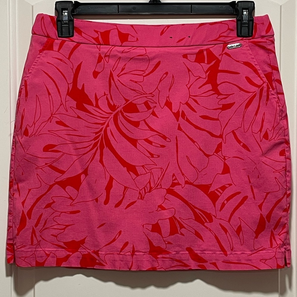 ♥️🩷 I LOVE! Rafaella Womens Sz Large Floral Tropical Resort Wear Beach Skort - Picture 4 of 12